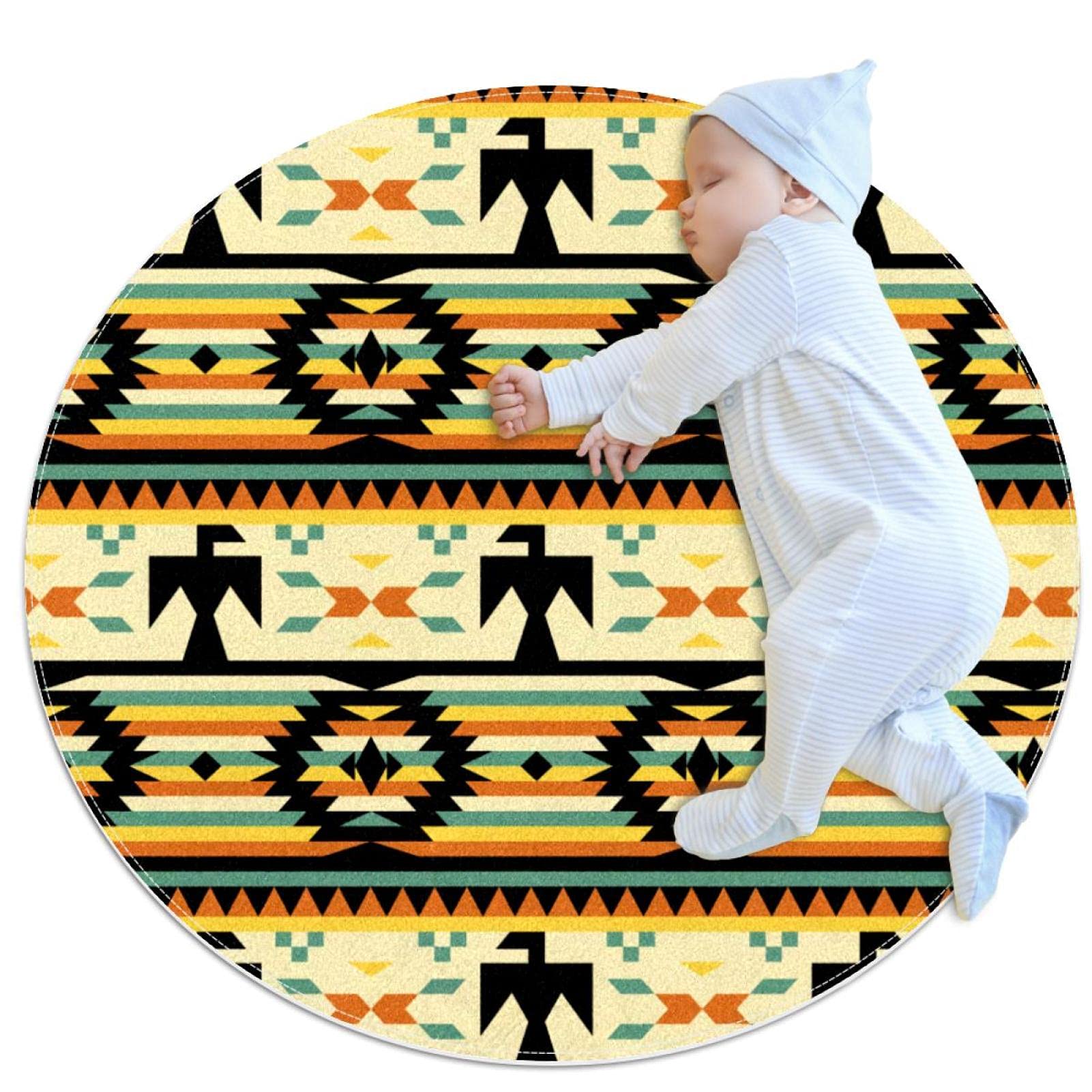 Tapis de salle de bain anti-glisse rond pour sécuriser la douche des enfants
