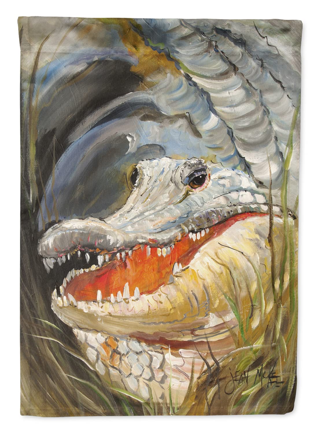 Drapeau sur Toile Caroline S Treasures Jmk1138chf Alligator Multicolore Grande Taille
