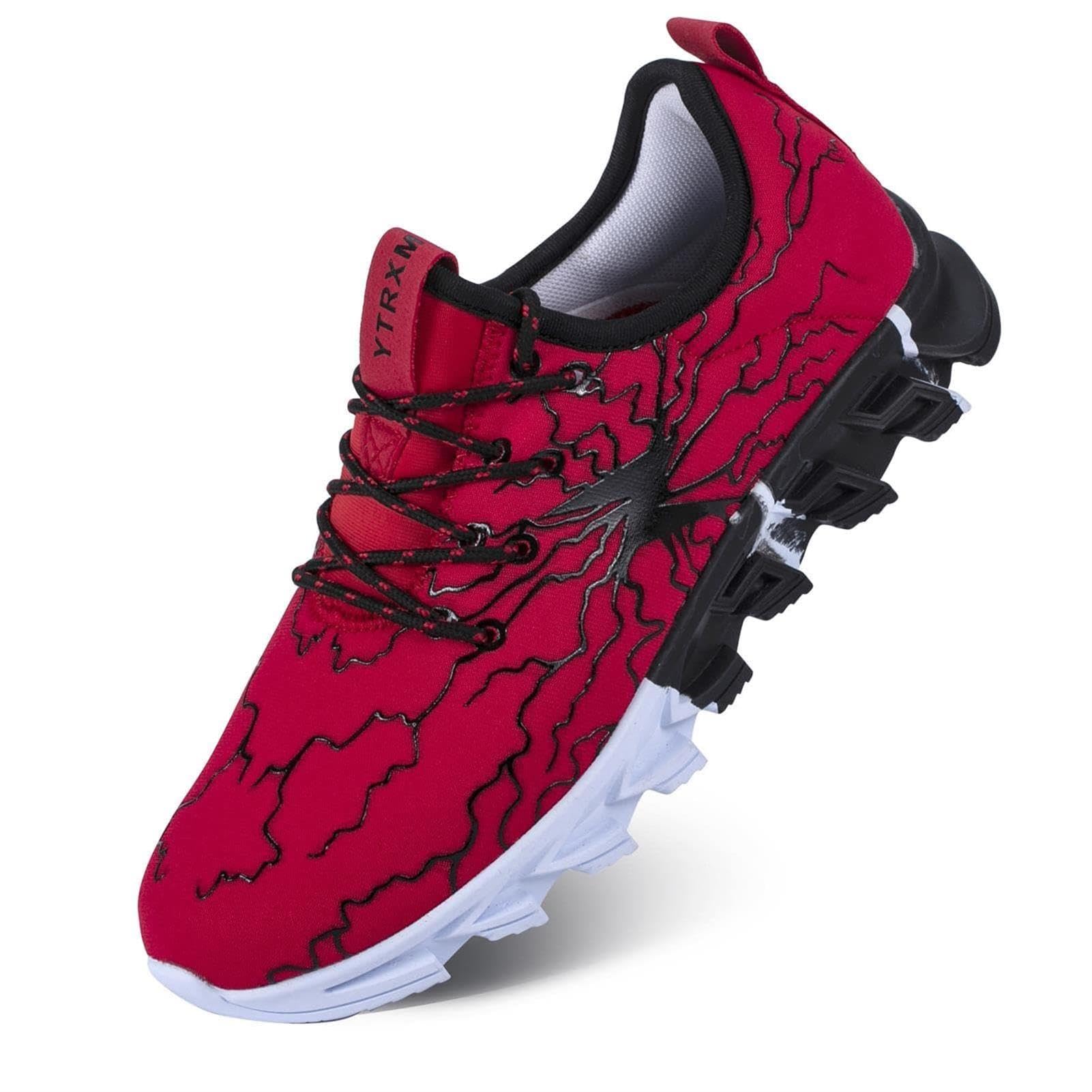 YTRXMLittle/Big Boys Running Sneakers Lightweight Slip on Tennis Shoes