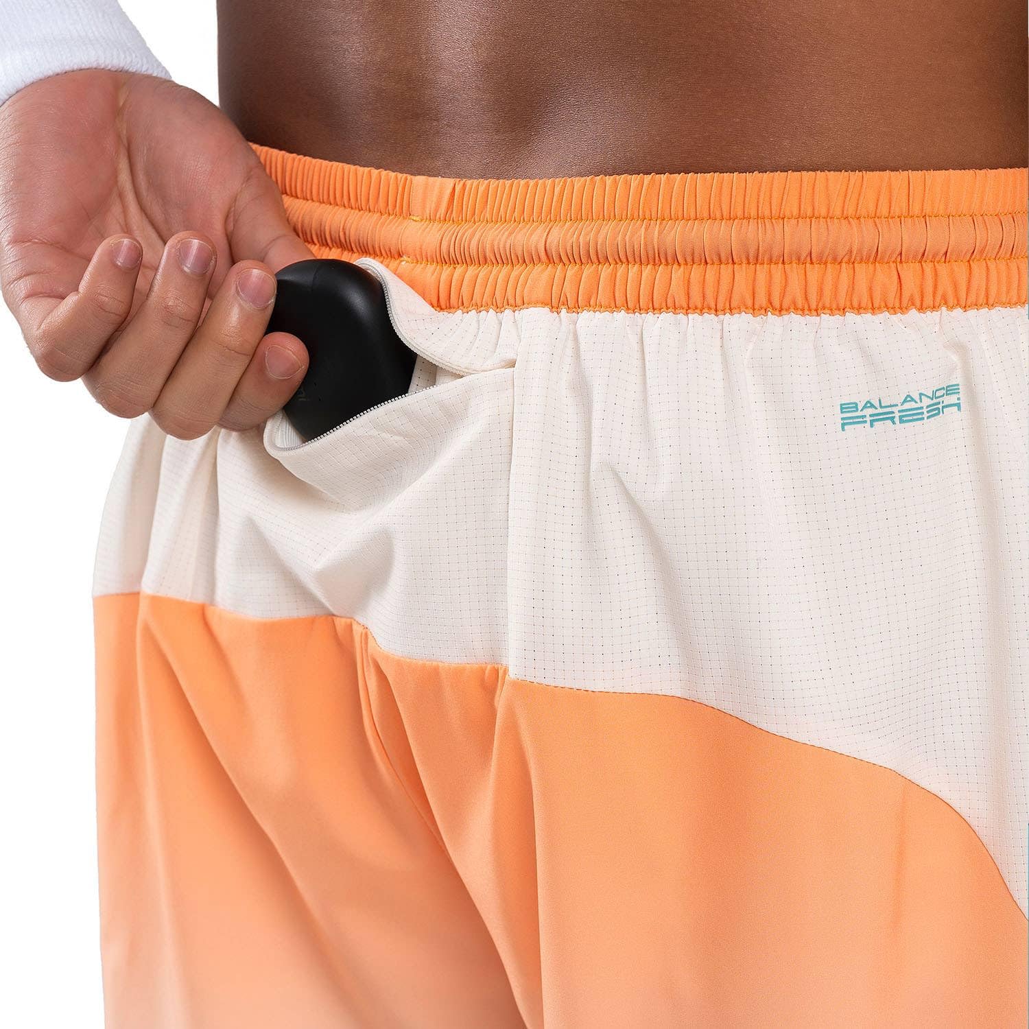 NOX Pantalón Corto Deportivo Hombre Pro Naranja