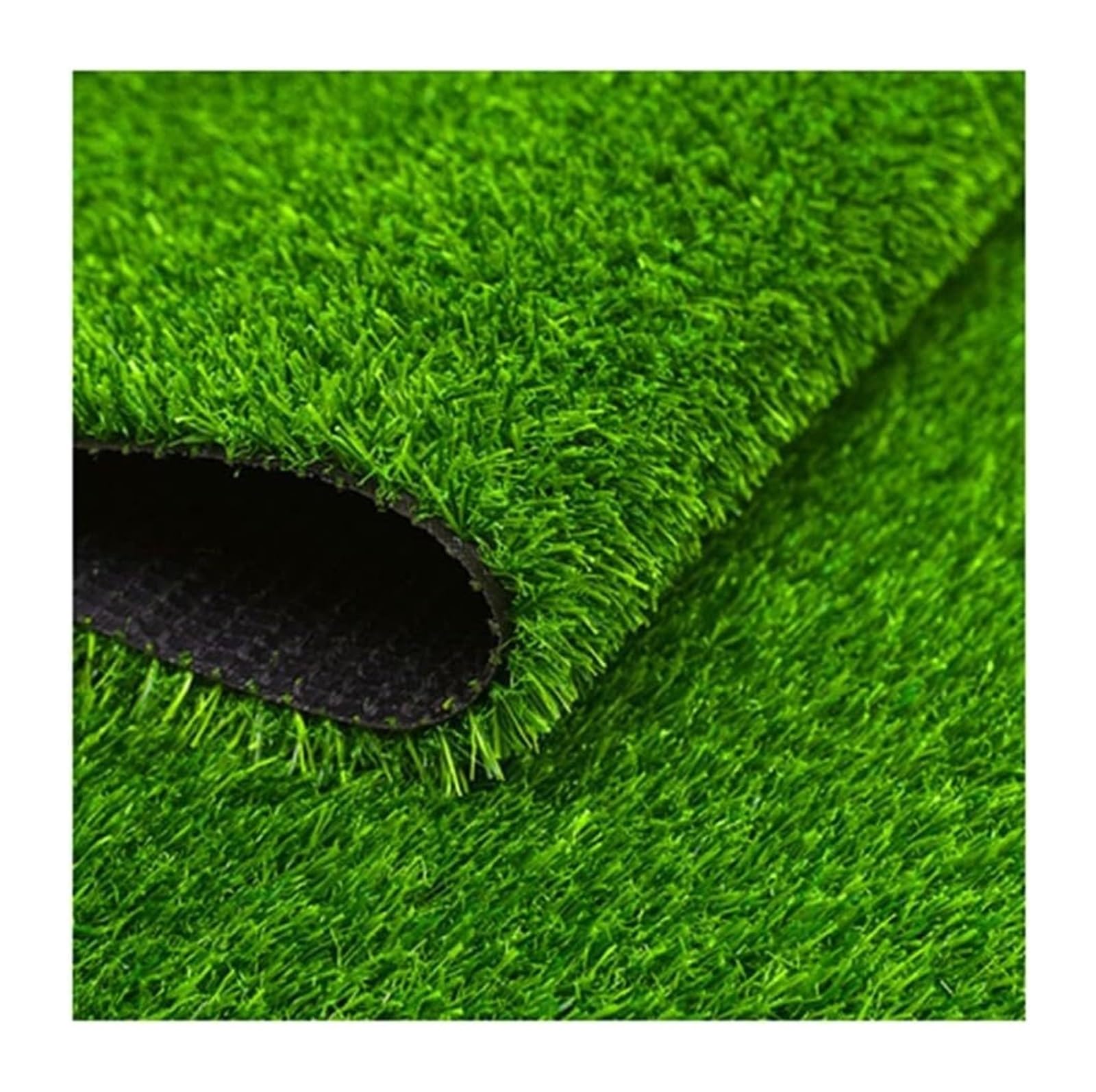 Tappeto erboso in Erba Artificiale in PP e PE | Verde, dimensioni multiple, decorazione del balcone del cortile del giardino: paesaggio esterno(1x4m)