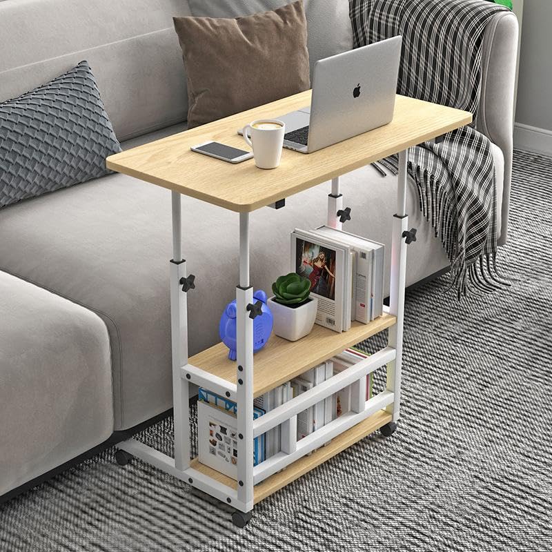 SAVYA HOME Manual Height Adjustable Study Table for Adults, Students, Kids | Portable Table, Computer Table, Breakfast Table |Office Table for Work from Home, Bed Study Table | 80 * 40 cm, Maple,1 SAVYA HOME Manual Height Adjustable Study Table for Adults, Students, Kids | Portable Table, Computer Table, Breakfast Table |Office Table for Work from Home, Bed Study Table | 80 * 40 cm, Maple,1
