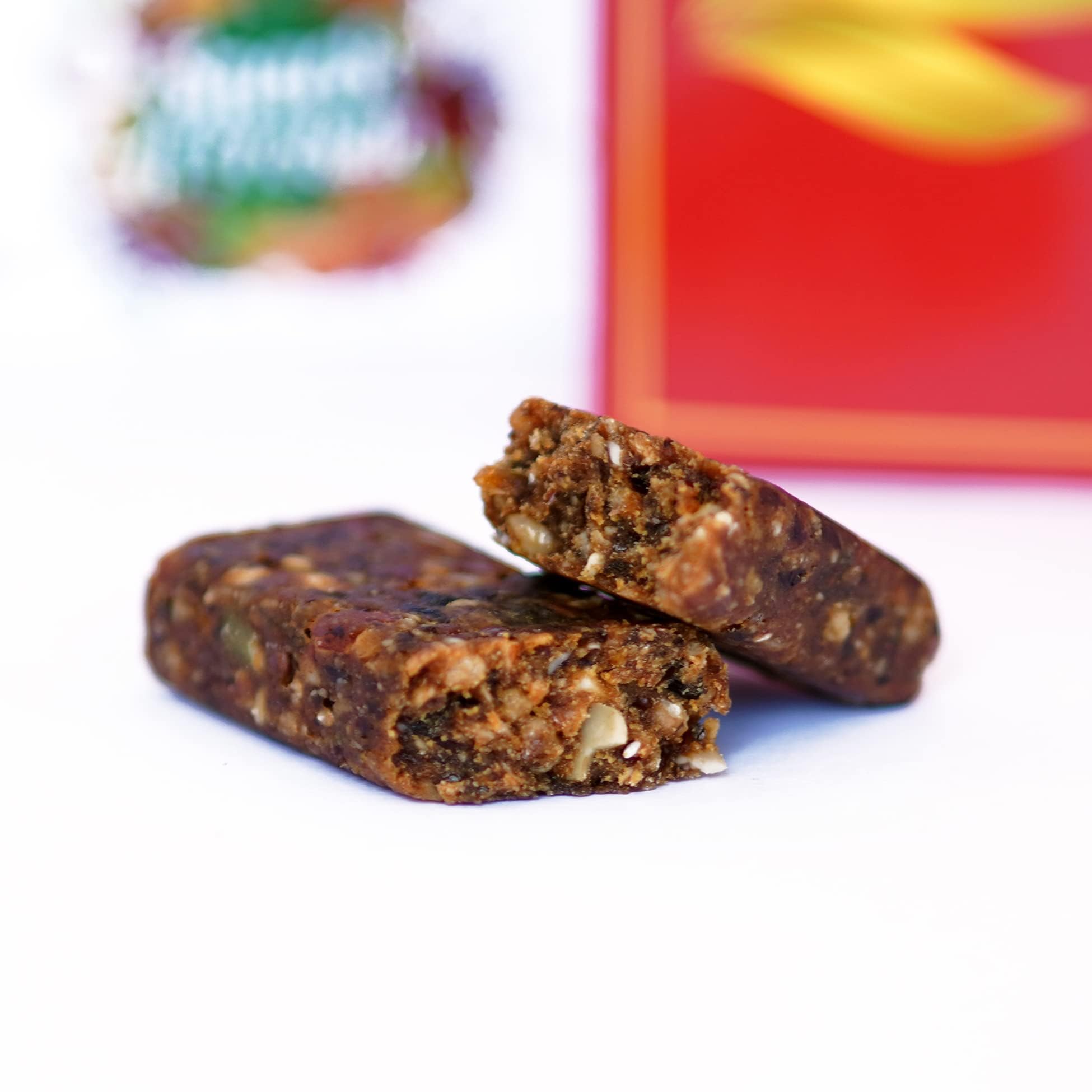 Nutracy Lifestyle Sugar Free Protein Snack Bar with Almonds Walnuts Cashews & Chia Seeds | Nut Chikki Energy Bar for Diet Fitness & Everyday Snacking | 35g 4