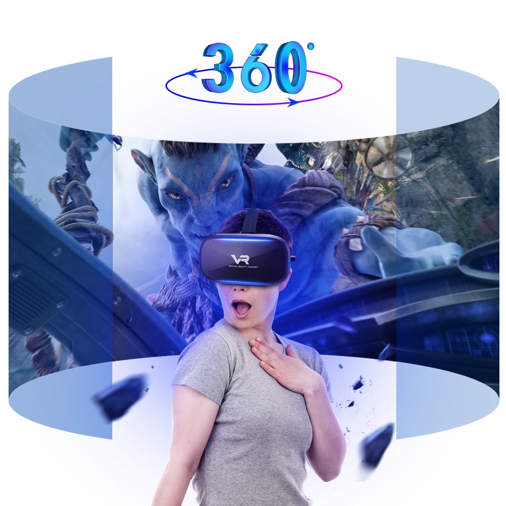 3D VR Brille Für Smartphones - Verstellbar & HD Für Filme & Spiele