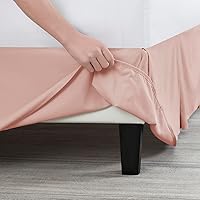 Vista 191 de Nestl - Falda plisada de cama de fácil ajuste, con caída a medida de 14 pulgadas, microfibra suave de doble cepillado, con calidad de hotel