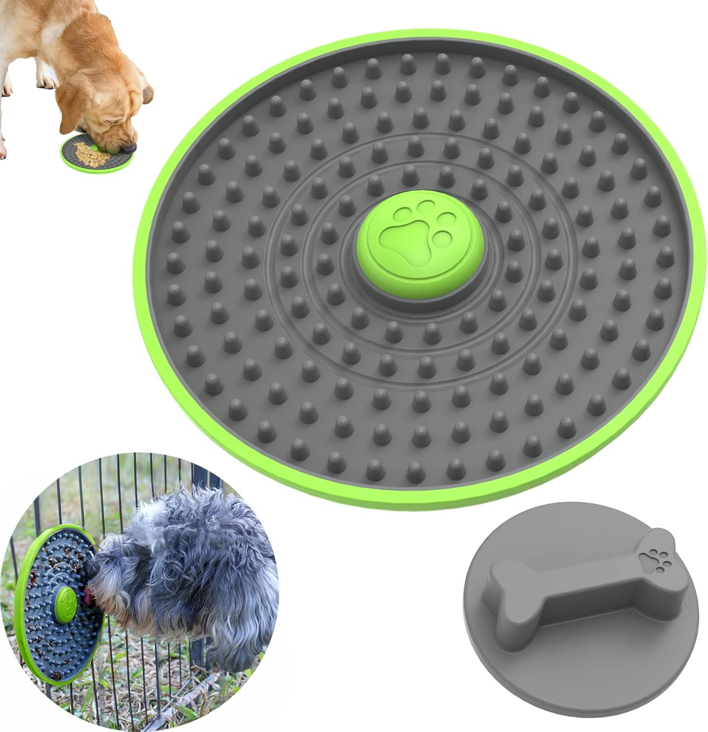 Bekindpro Licky Mats for Dogs, Clipon Dog Lick Mats for Crate, Dog