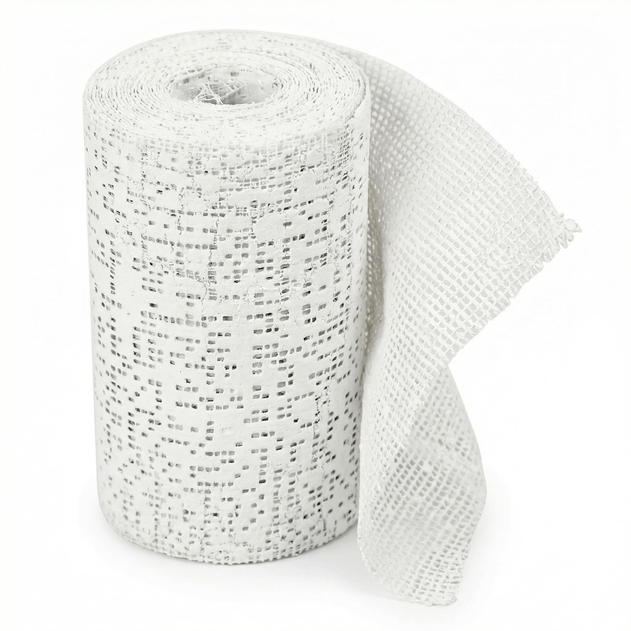 KMINA Bende Gessate (120 unità, 10 scatole da 12) 10 cm x 2,7 m, Gesso a Presa Rapida per Cliniche, Calchi e Fai Da Te