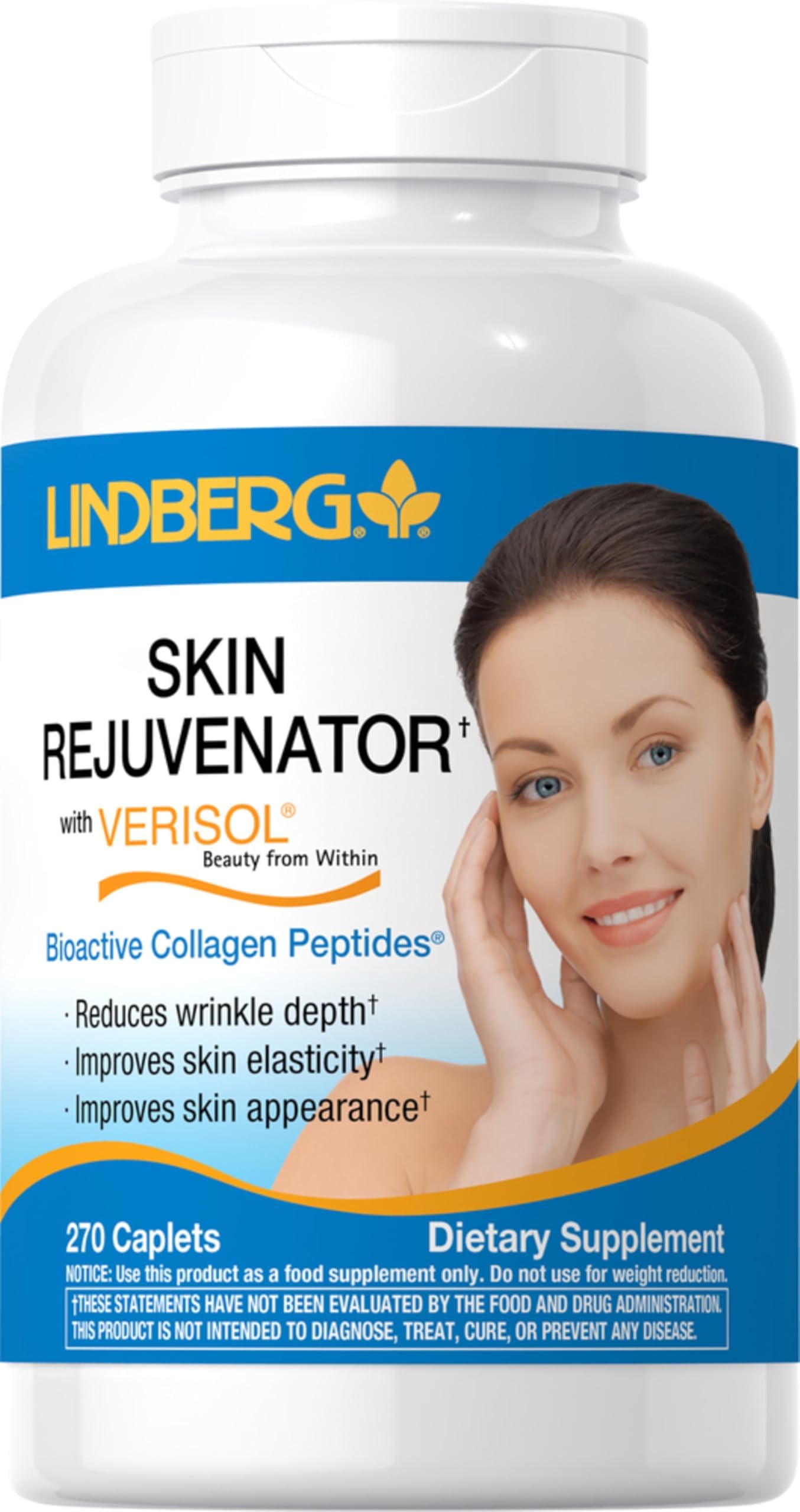 Skin Rejuvenator with Verisol | 270 Tablets | with Collagen Peptides | for Hair, Skin, and Nails Supplement