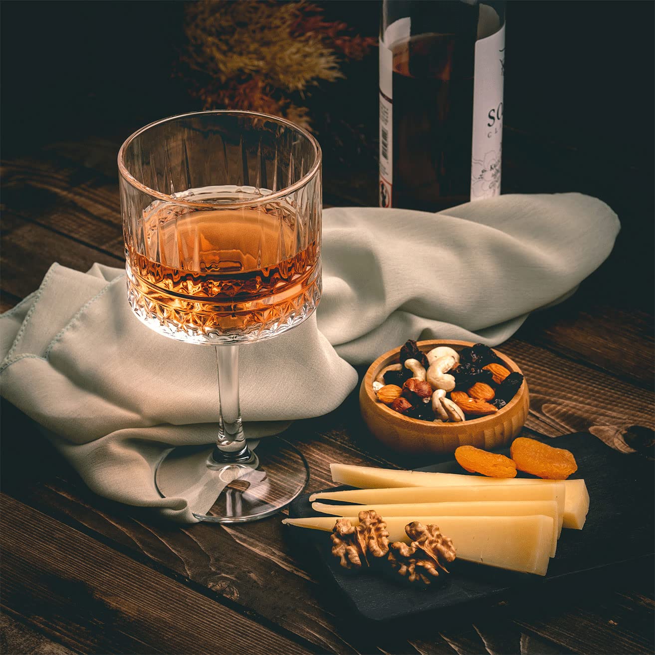 Kieliszki vintage Coupe (500 ml), szampana, koktajl, martini, kieliszki do wina Aperol Spritz, kieliszki do wina z długą łodygą (2 szt. (500 ml)