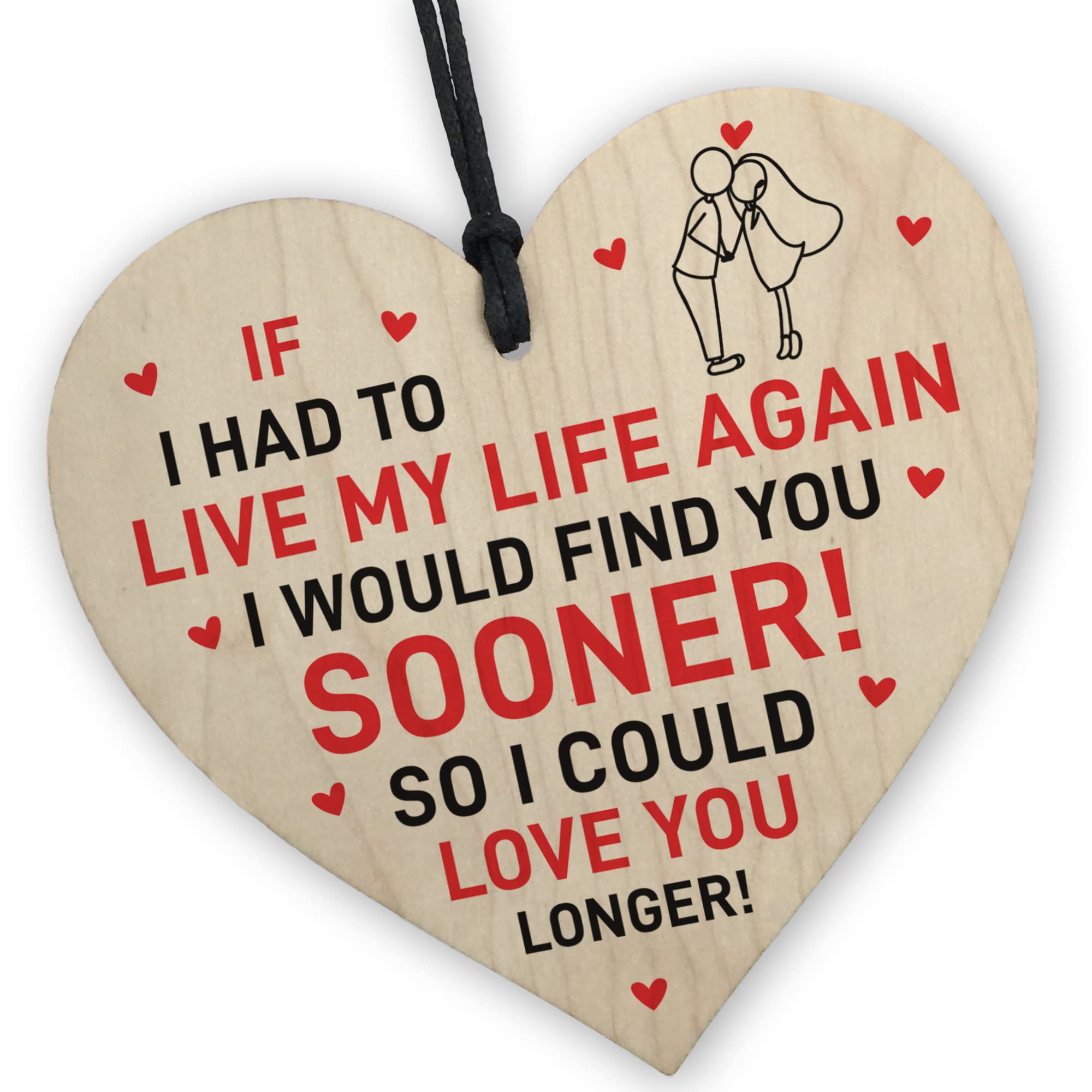 Red Ocean Special Message For Boyfriend Girlfriend Husband Wife For Valentines Anniversary Present Gift For Him Her