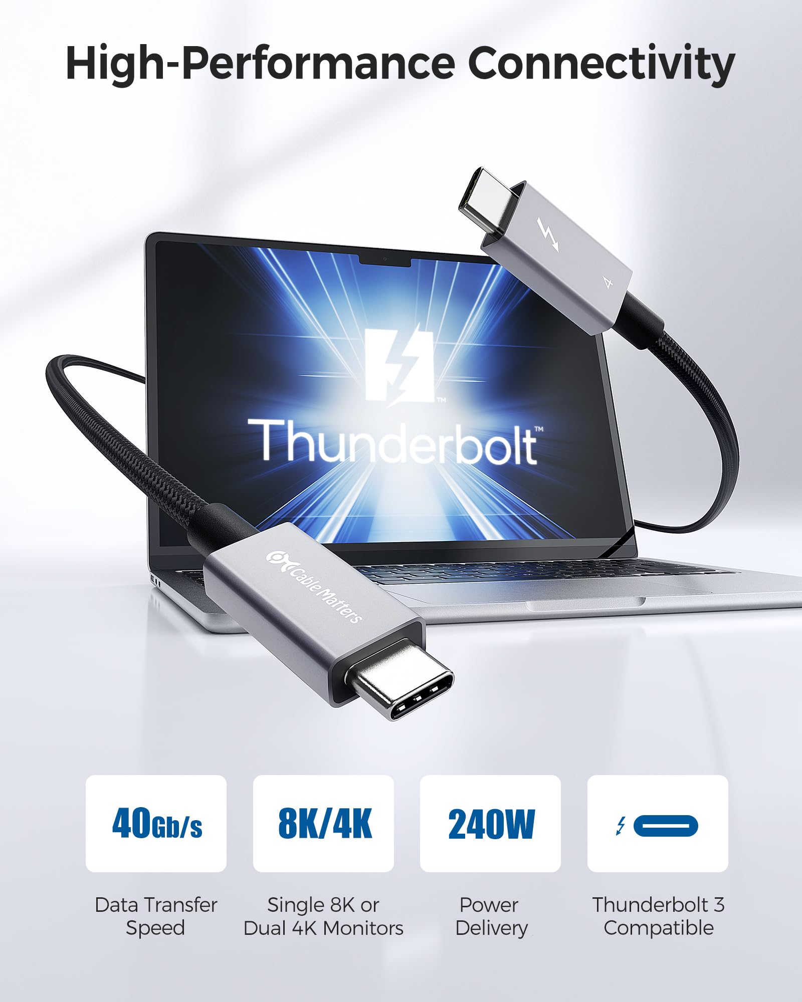 DGHUMEN USB C Thunderbolt 4 Kabel 40Gbps, Schnellladung 100W USB 4 Datenkabel, 8K@60Hz USB C auf USB C Kabel für MacBook, Dock, PSSD, iPhone 16, Laptop, Android Auto, eGPU, 1.5m DGHUMEN USB C Thunderbolt 4 Kabel 40Gbps, Schnellladung 100W USB 4 Datenkabel, 8K@60Hz USB C auf USB C Kabel für MacBook, Dock, PSSD, iPhone 16, Laptop, Android Auto, eGPU, 1.5m
