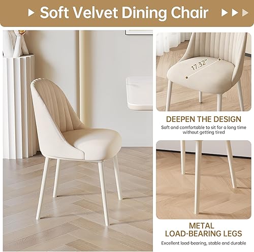 Miniatura 7 de Juego de comedor moderno de 7 piezas, juego de mesa de comedor de 78.97 pulgadas para 6, mesa de cocina rectangular con 6 sillas, mesa de comedor