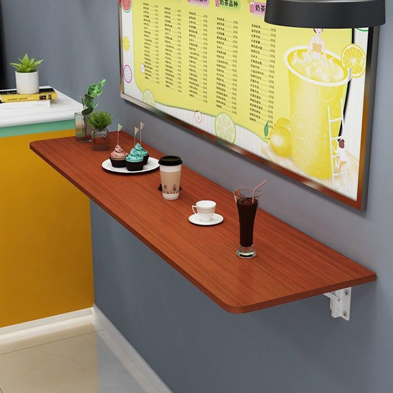 Table murale rabattable pour aménager un studio ou une buanderie