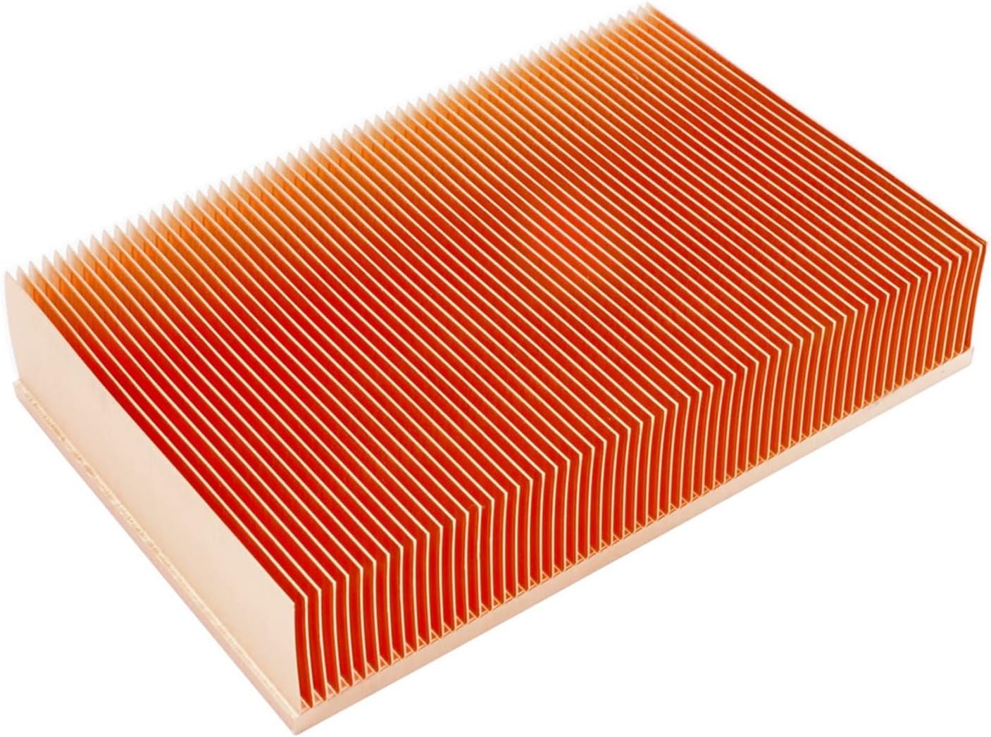 C'EsTBon LINGFE 150x100x30mm Pure Copper Heatsink Skiving Fin Heat Sink Cooling Radiator Cooler Compatible for Electronic Chip LED Heat Dissipation Joyous
