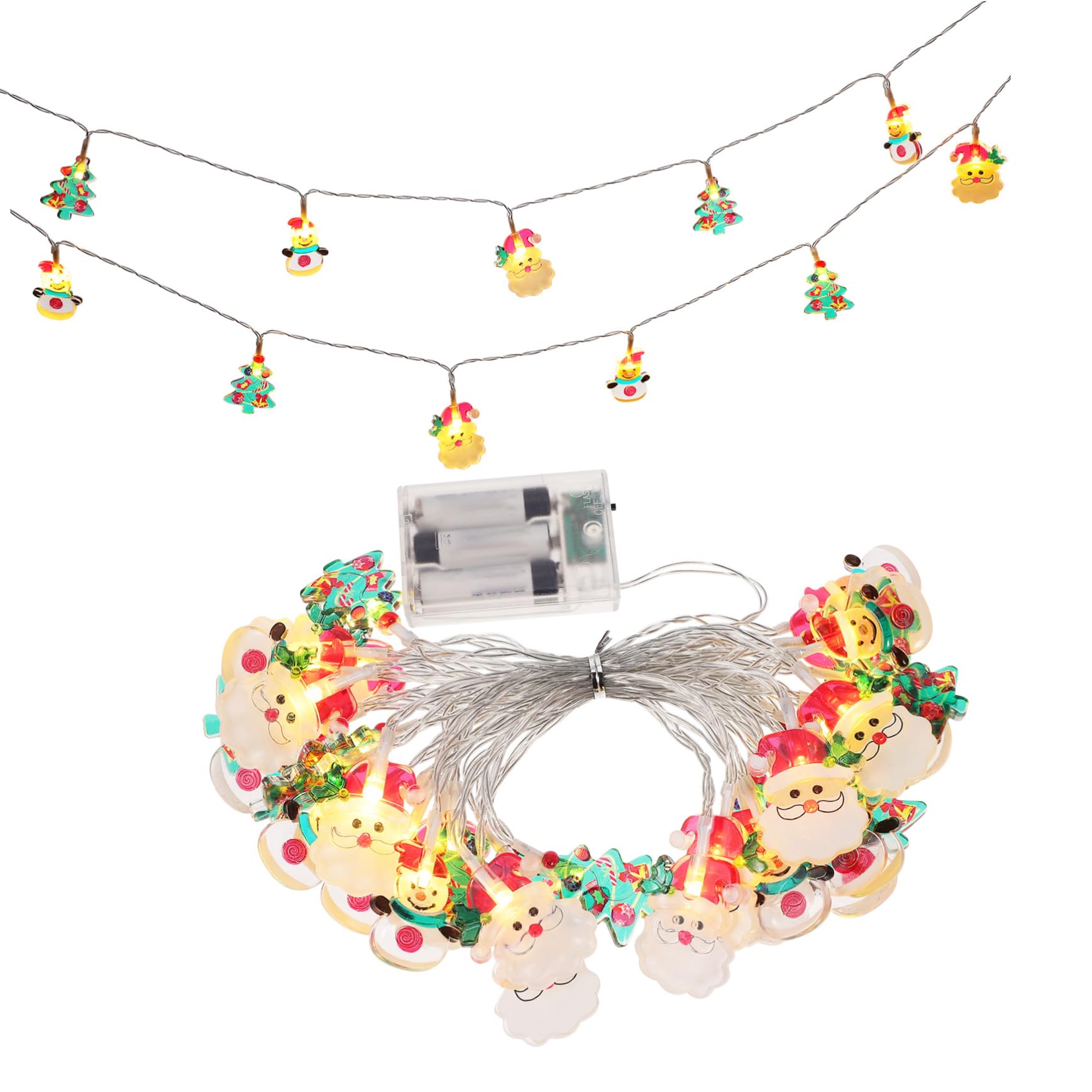 WESIEVYA Elegante Cadena De Luces Led Para Árbol De Navidad Decoración Para Interiores Y Exteriores Cadena De Luces Para Festivales Color Cálido De Largo