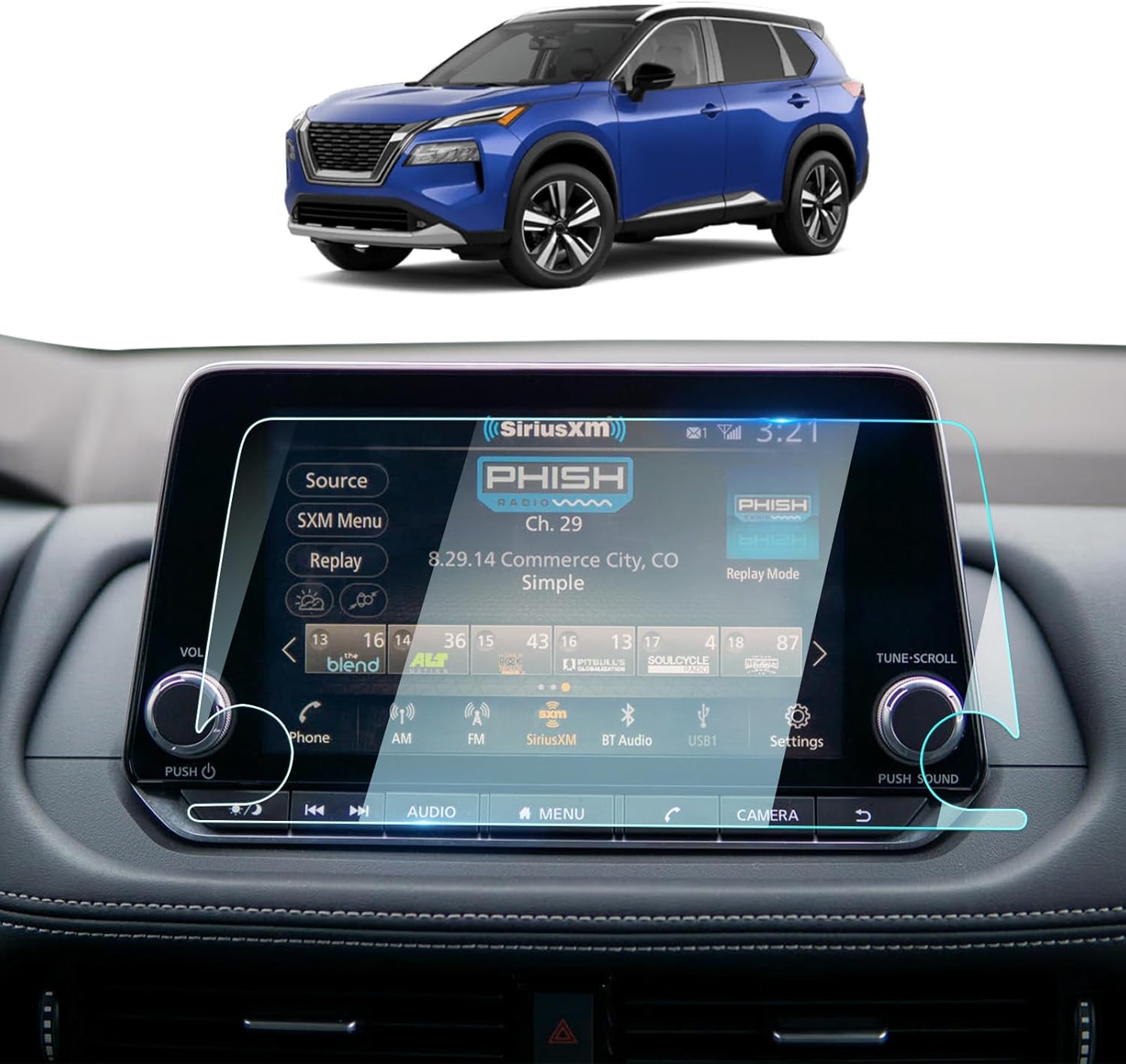 BIXUAN 2025 2026 Nissan Armada For 2023 2024 2025 2026 Armada (SV/SL/Platinum/PRO-4X/Platinum Reserve) Screen Protector -(2PCS) 2025 2026 Armada Accessories HD Transparent Protective Nano Film