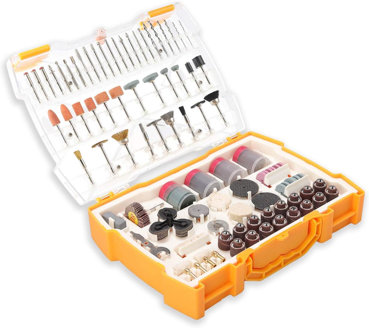 UTOOL Rotary Tool Accessories Kit 300pcs, Rotary Accessory Set Universal Fitment for DIY Woodworking, Cutting, Drilling, Grinding, Sanding, Sharpening, Carving and Polishing