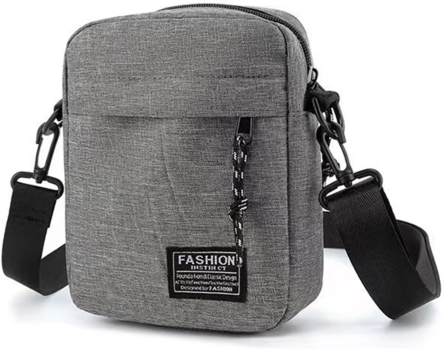 Small Sling Bag for Men & Women Casual Crossbody Bag Waterproof Chest Pack Multi Zipper Compartments