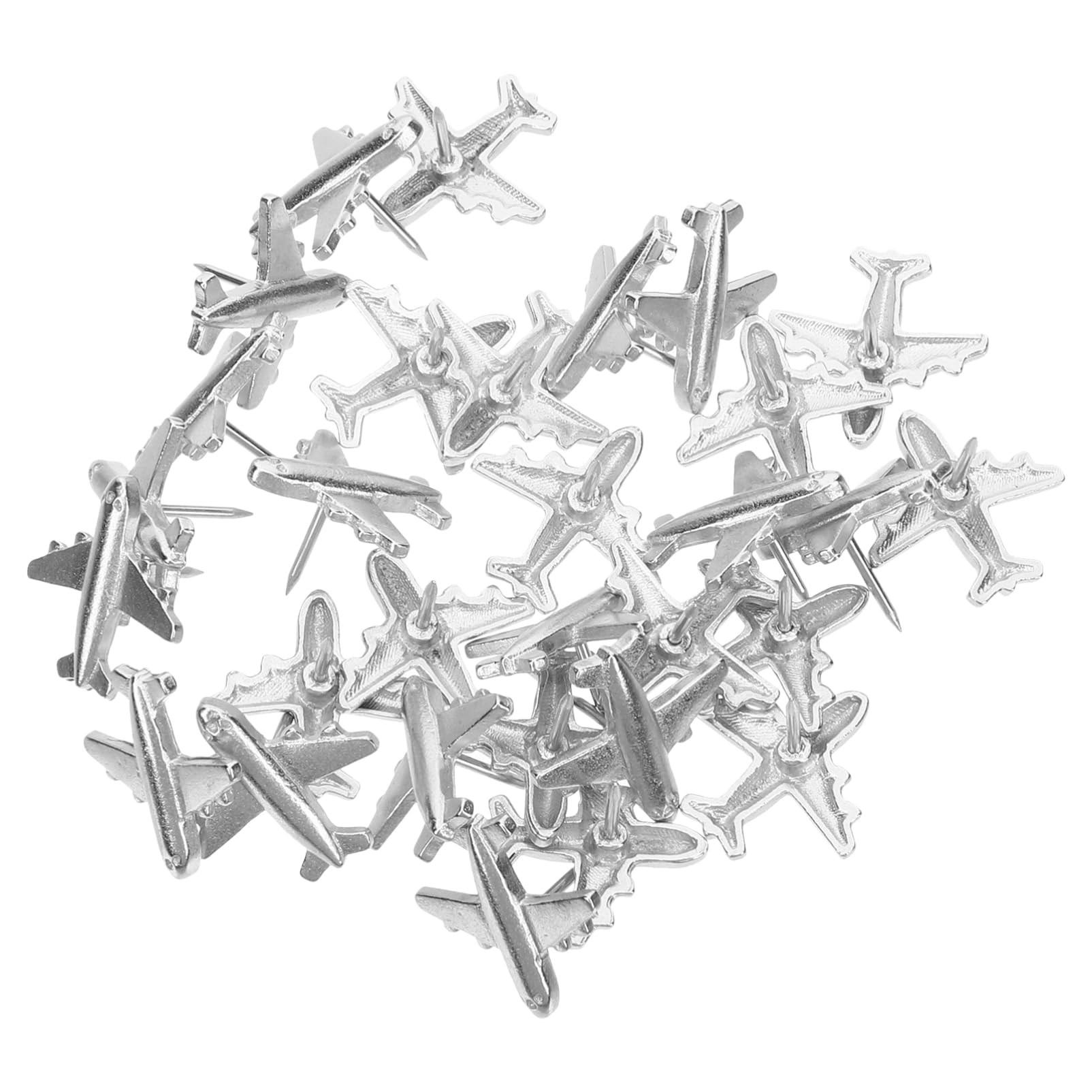 Abaodam 120pezzi Puntine Decorative Metallo Forma Di Aereo Per Bacheca e Mappa Per Ufficio e Casa Design Creativo e Funzionale