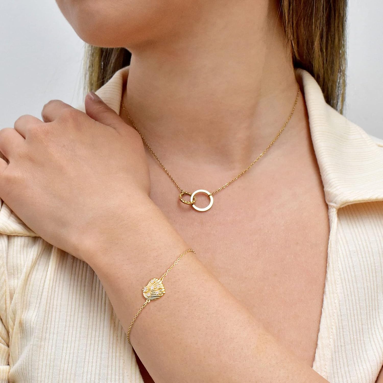 VACRONA Gold Tiny Beaded Bracelet 14K Gold Plated Chain Bracelets for Women Dainty Handmade Bracelet Adjustable Chain Jewelry Gifts - Image 3