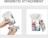 Vista 225 de Fintie Soporte para anteojos forrado de felpa con base magnética, estuche de cuero vegano prémium para lentes