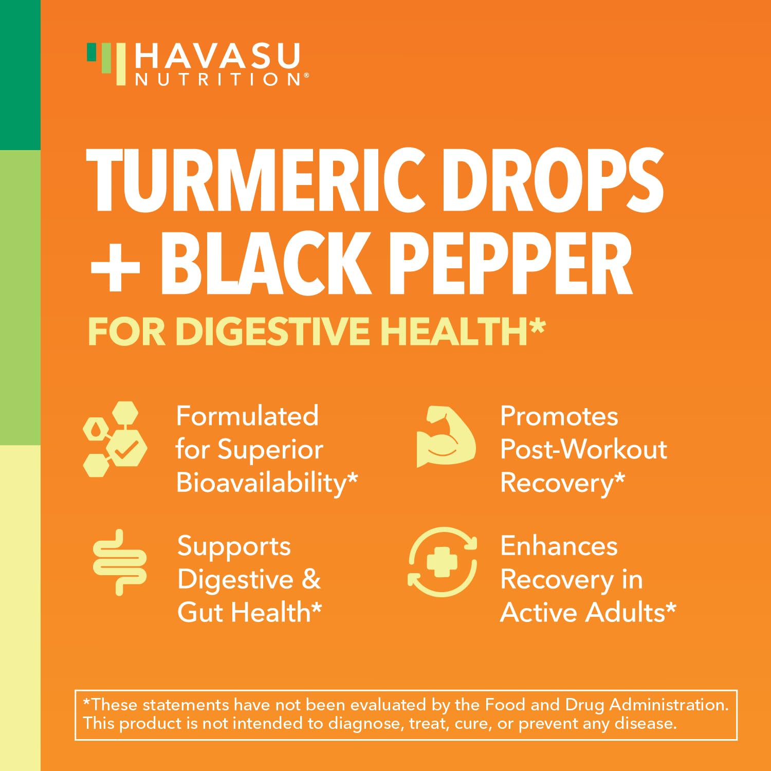 USDA Organic Turmeric Liquid Drops, Unflavored (1 Fl Oz, 1-Month Supply) — Amazon image 3