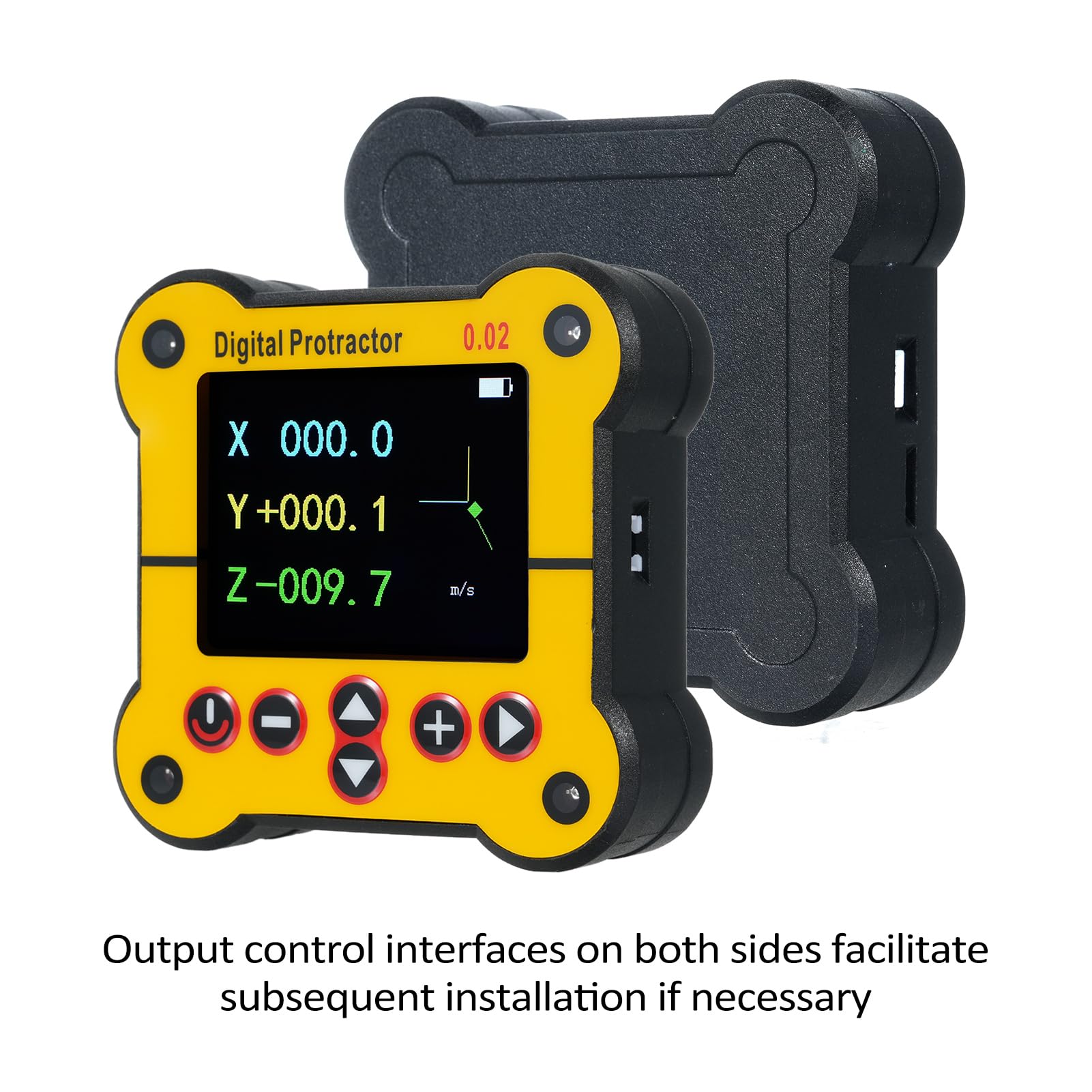 Hanzete, goniometro digitale elettronico, misuratore di livello e angolo, strumento di ricerca dell'angolo, goniometro inclinometro, livello a doppio asse, risoluzione 0,02°, strumenti per la