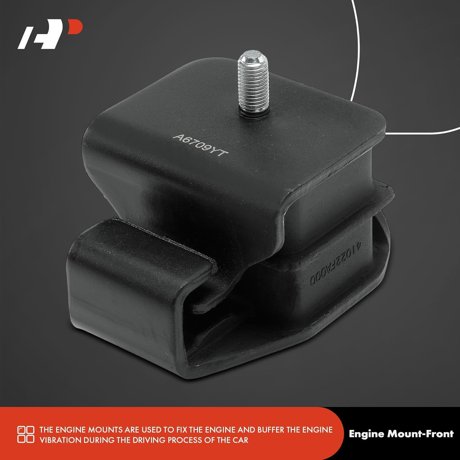 A-Premium Front Left or Right Engine Motor Mount Compatible with Subaru Outback 2000-2004, Forester 2003 2009-2018, Impreza, Crosstrek, Legacy, Baja, WRX, XV Crosstrek & Saab 9-2X