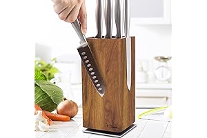 360 Degree Magnetic Knife Block Acacia Wood