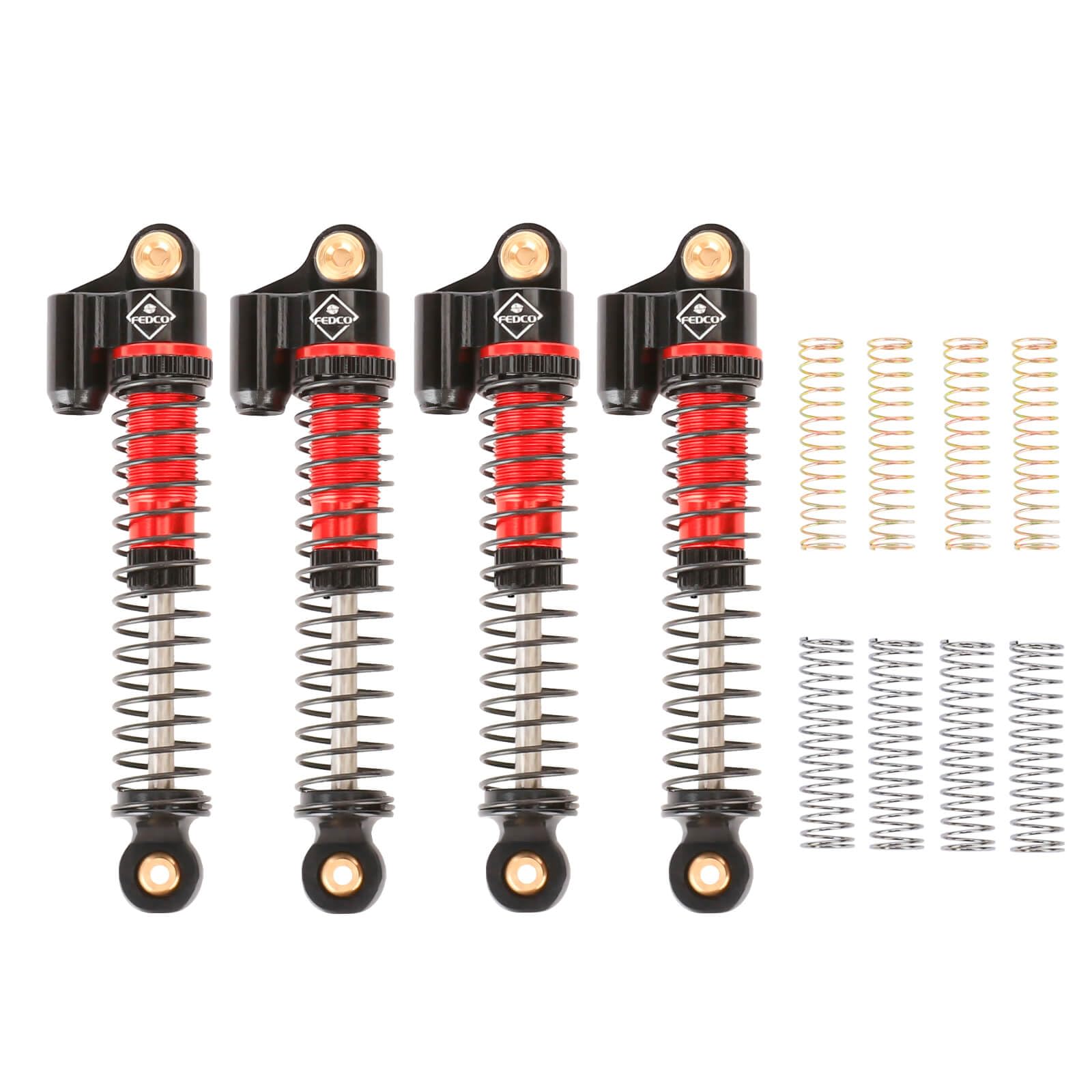 AX24 Shocks 57 MM Oil-Filled Shocks Long Travel Shocks Absorber for Axial AX24 Upgrade Parts AXI00003