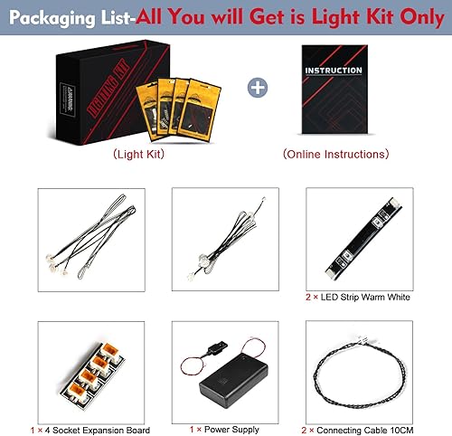 Miniatura 8 de BrickBling Solo luz, compatible con Lego 10311 Orchid, kit de iluminación LED compatible con Orchid 10311 (solo luces, no vienen con el modelo)