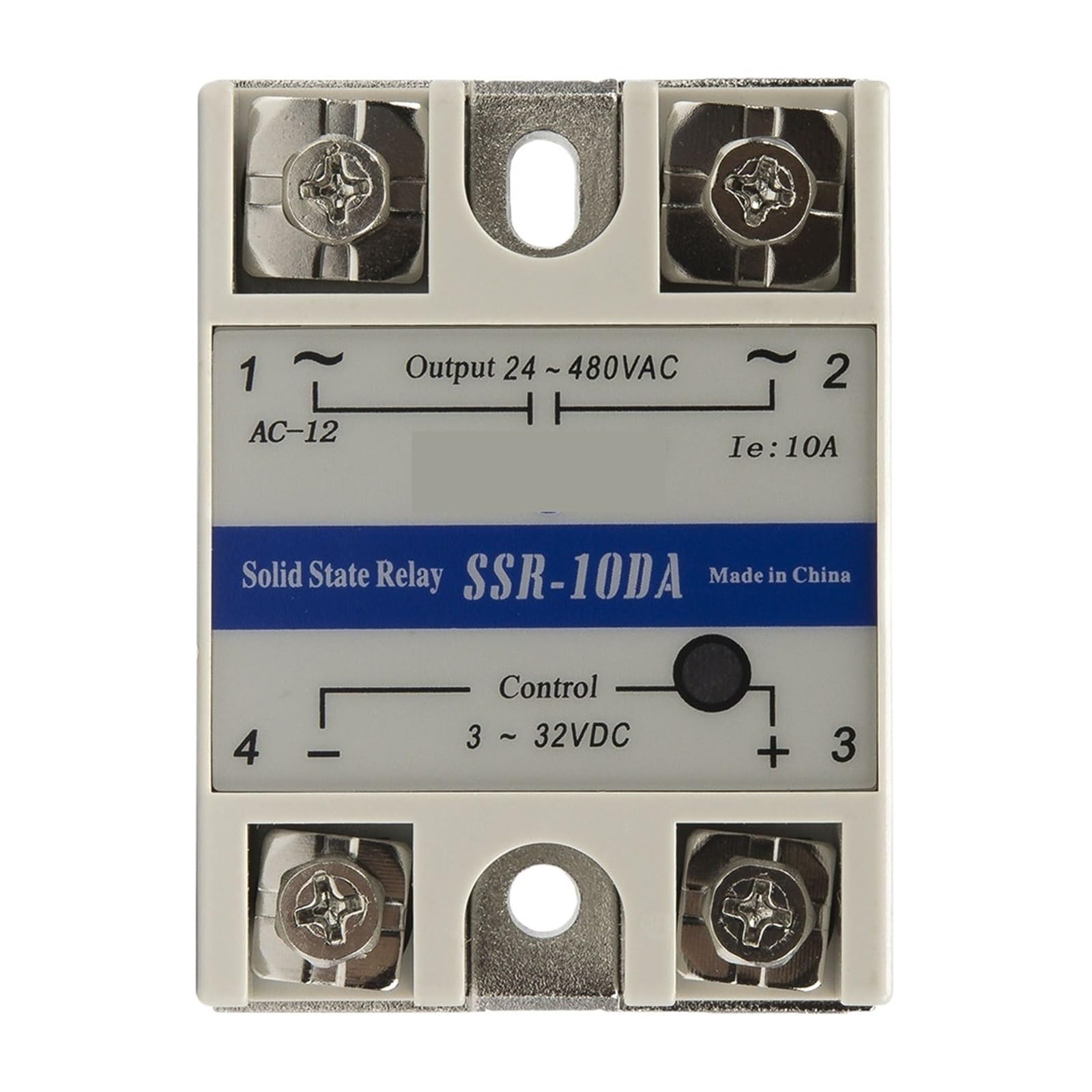 OSHZIKJII SSR-10DA SSR-25DA SSR-40DA SSR-60DA SSR-80DA SSR-100DA DC to AC 10A 25A 40A 60A 80A 100A 480V relay(SSR-60DA)
