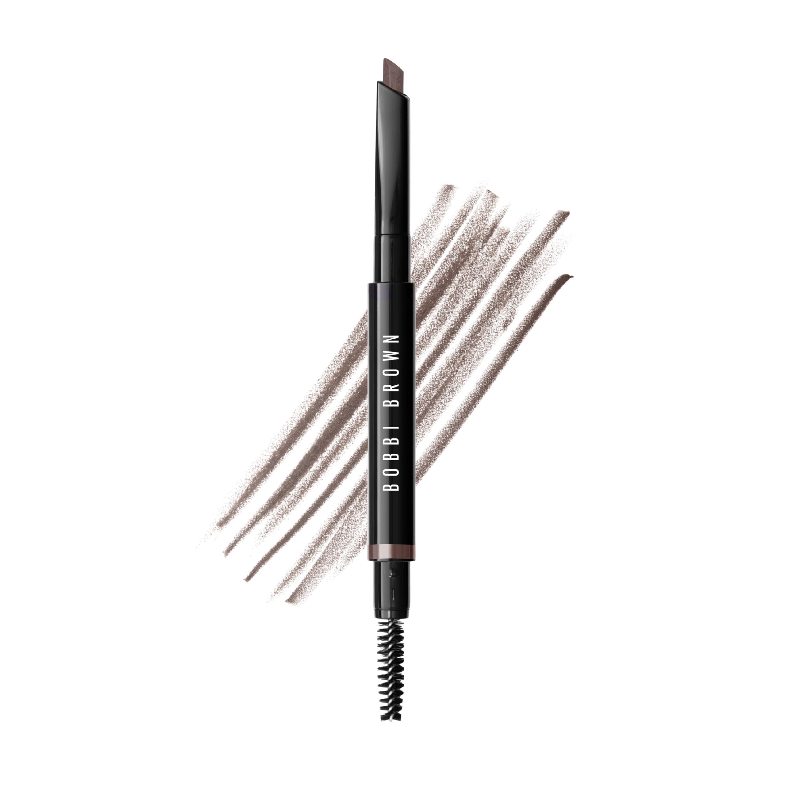 Bobbi Brown Long-Wear Brow Pencil | Long-Wearing, Waterproof Eyebrow Pencil | Dual-Ended Slanted Tip with Spoolie | No Sharpening Needed | Now Refillable