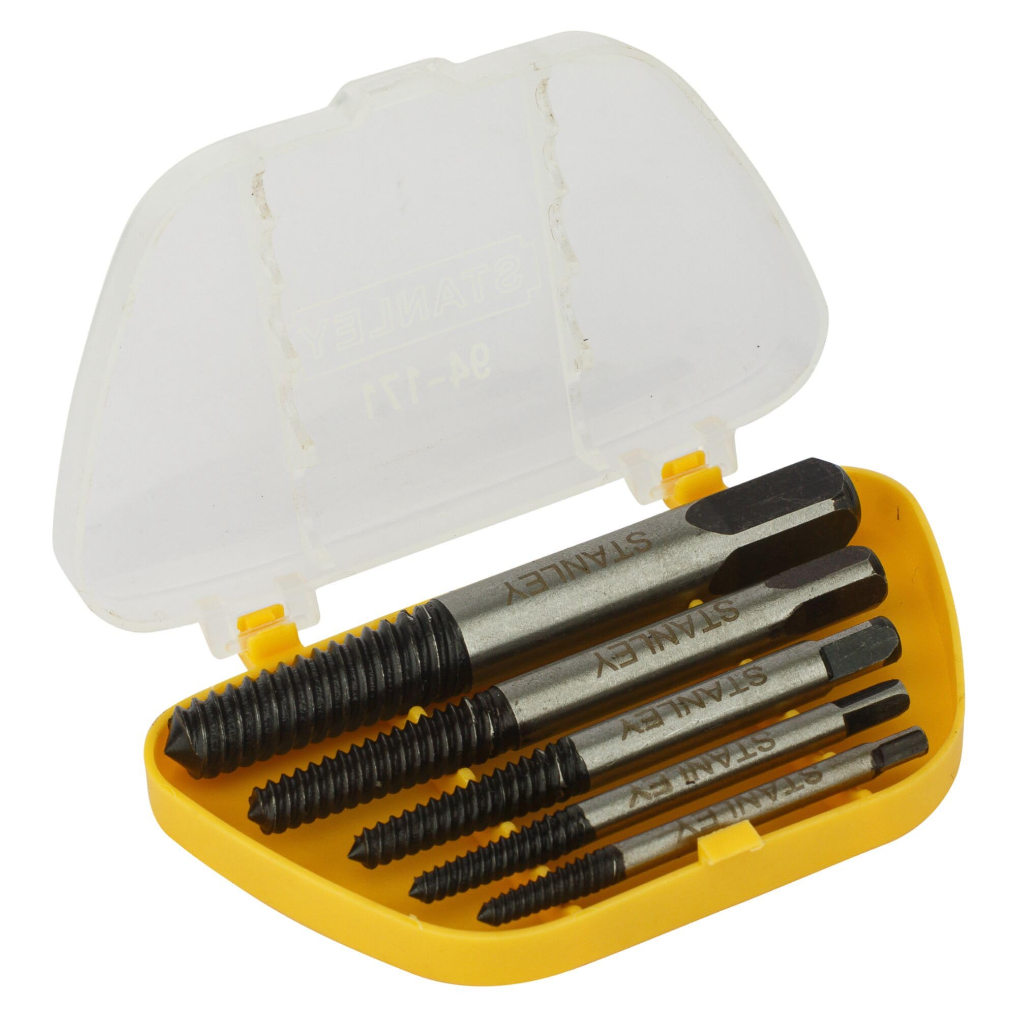 STANLEY 94-171 5 Pc. Screw Extractor Set (Yellow & Black), Limited lifetime warranty-image-6