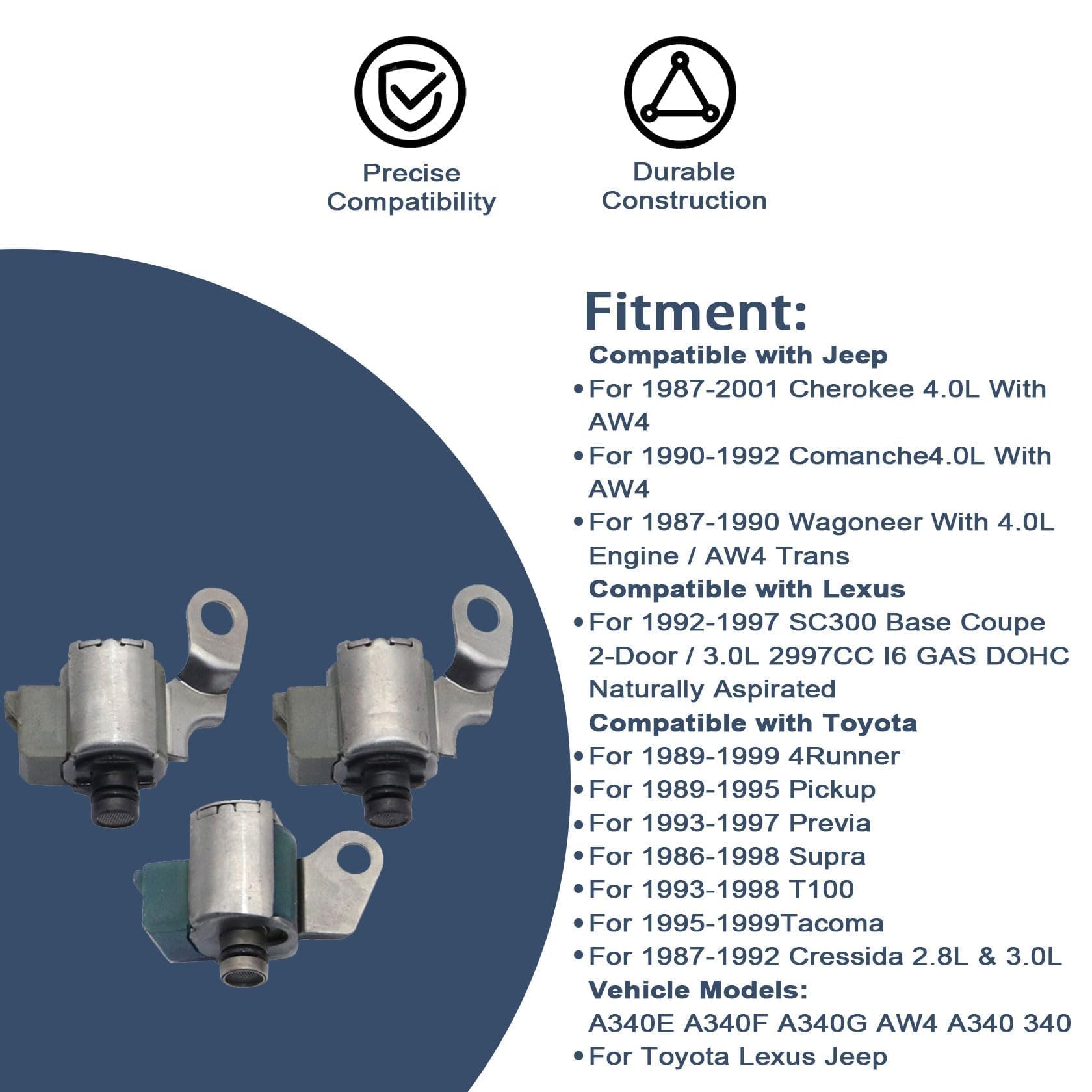 Amazon.com: FZJDSD Kit de solenoides de cambio de transmisión A340