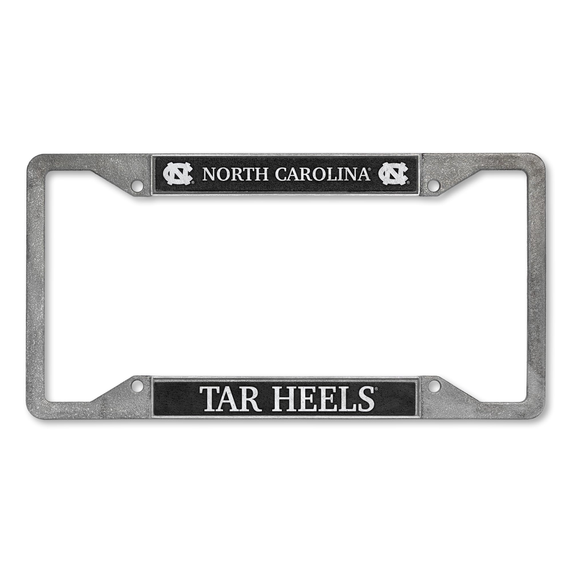 Rico Industries NCAA North Carolina Tar Heels Pewter License Plate Frame 12" x 6"