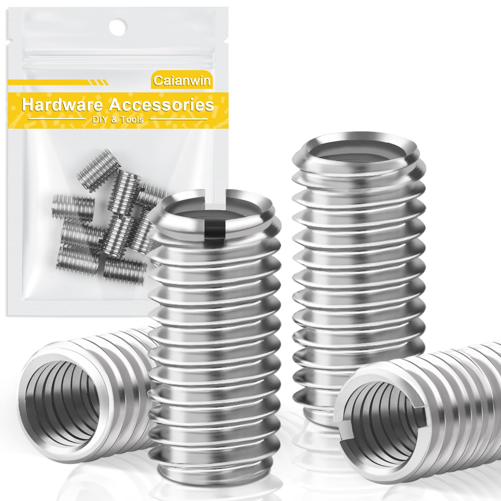 Schroefdraadhuls M8,M10 Mannelijk M8 X 1,25 Vrouwelijk M10 X 1,5 Reparatiemoer, Duurzaam Roestvrij Staal Materiaal, Luchtvaart, Auto, Schimmel, Vliegtuig