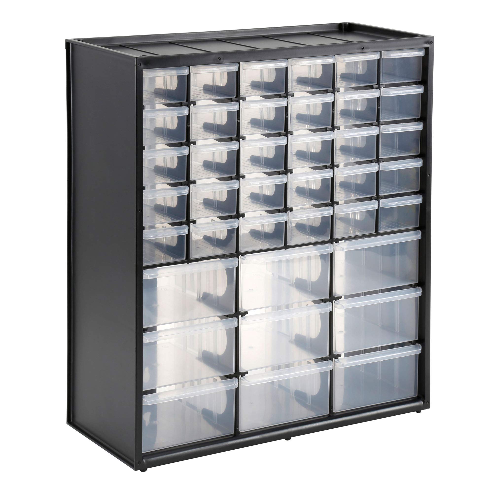 STANLEY 1-93-981 Caja de almacenamiento con 39 compartimentos & 1-93-980 - Caja de Almacenamiento para Piezas pequeñas con 30 cajones