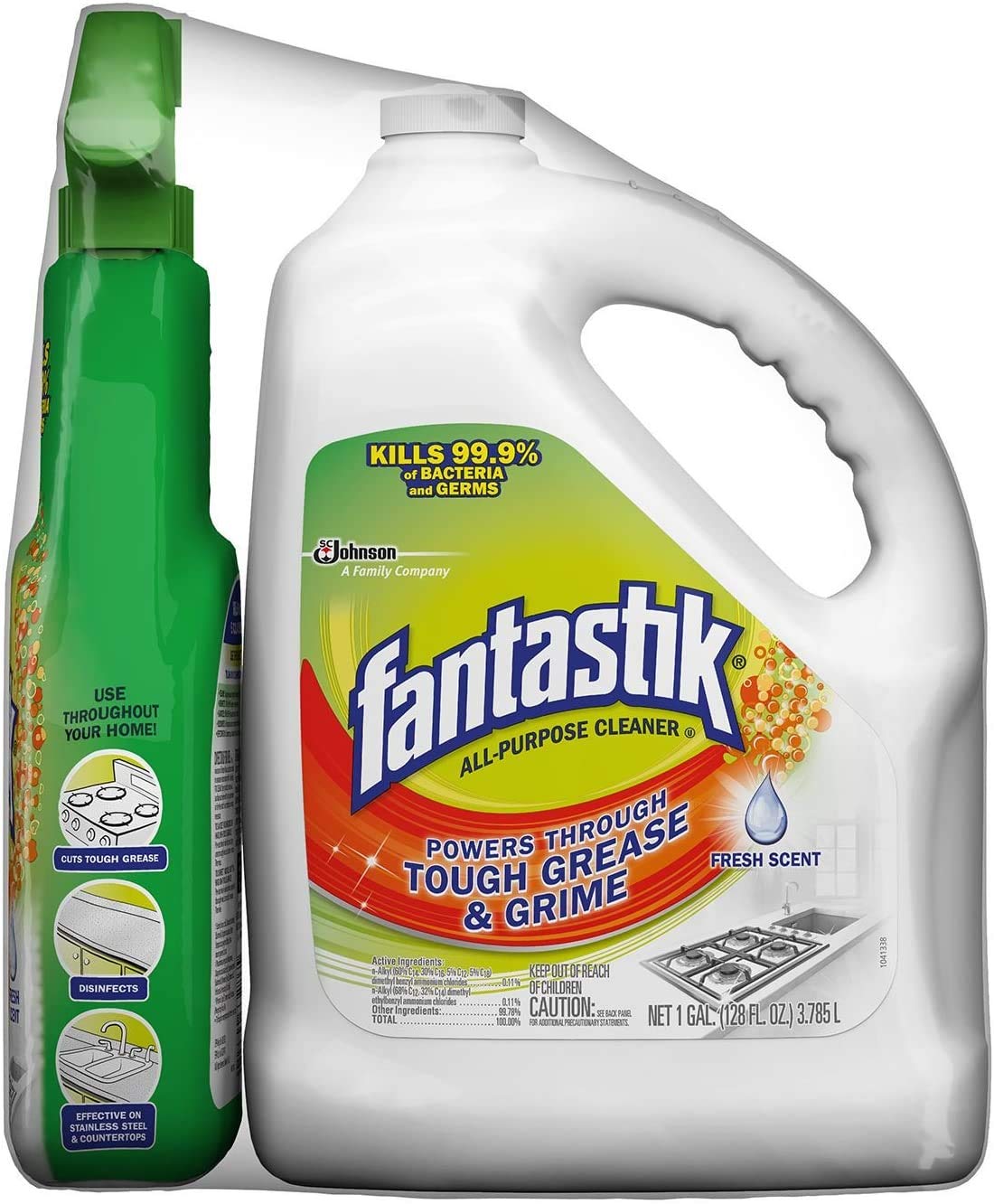Fantastik AllPurpose Cleaner, Original, 128 Fl.oz Refill Plus 32 Fl