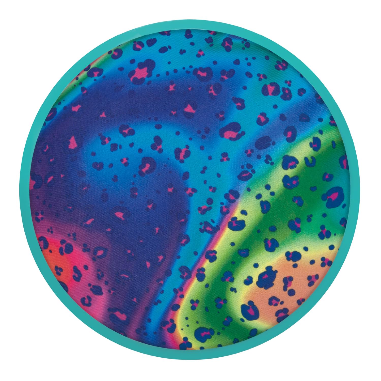 WabobaFlobo - Water Frisbee/Flying Disc - Flies straight and far when you are at the beach - Psychedelic -18 x 1.5 cm