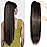 SEIKEA Ponytail Extensions Drawstring Long Straight Fake Pony Tail Natural Soft Clip in Hair Extension Synthetic Heat Resistant Hairpiece 28 Inch Ombre Black Roots Black Caramel Blonde Highlights