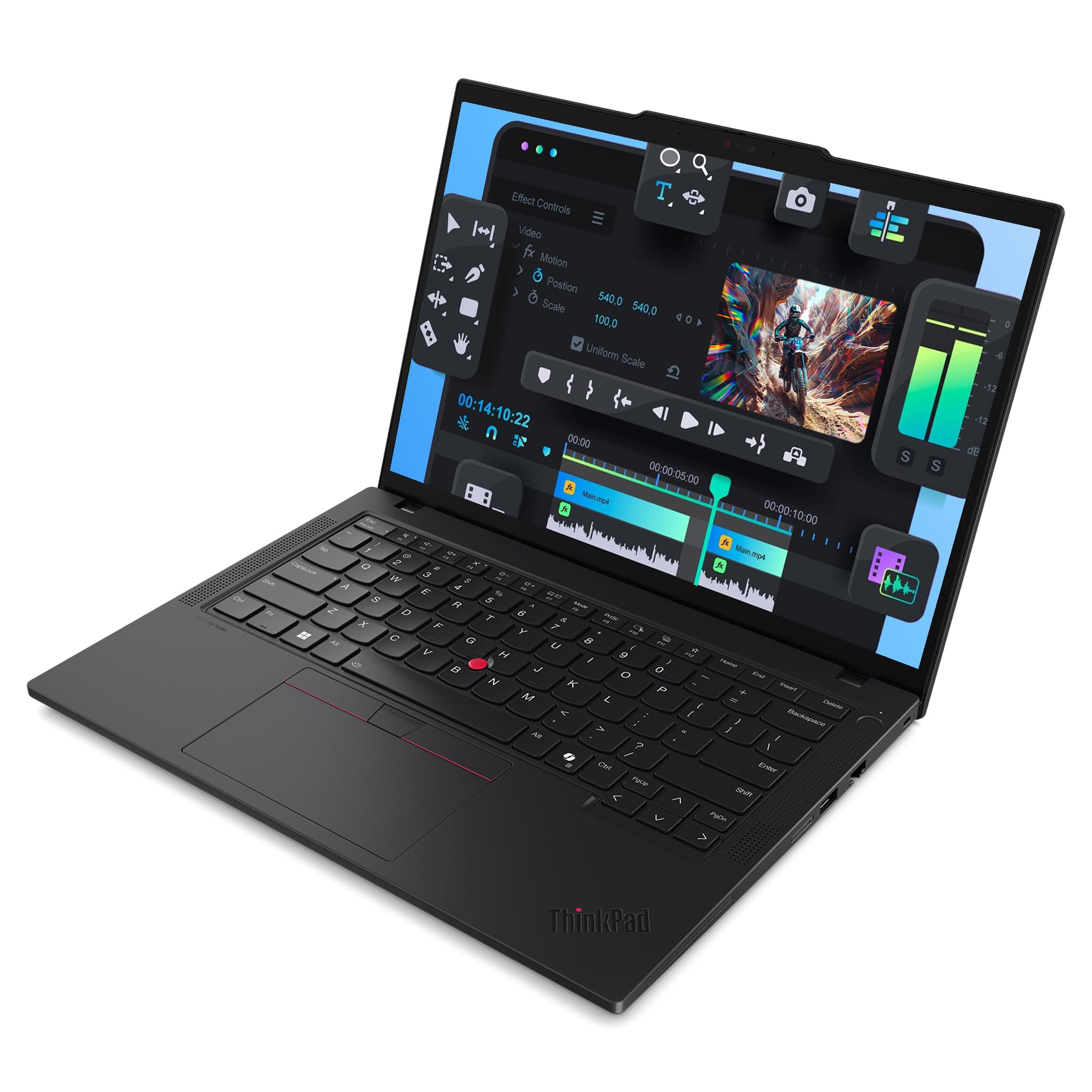 Lenovo ThinkPad P14s Gen 6 Mobile Workstation, AMD Ryzen AI 9 HX PRO-370, 96 GB DDR5 RAM, 2 TB PCIe SSD, 14" WUXGA (1920x1200) IPS Display, AMD Radeon 890M, Tastiera retroilluminata, W11 Pro, Nero