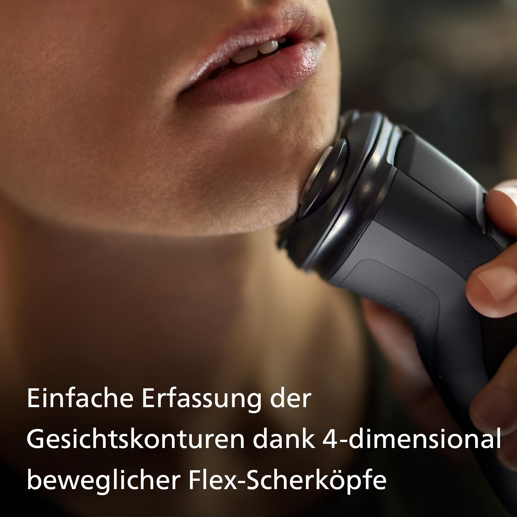 Philips Series 3000X Elektrischer Rasierer für Herren Nass- und Trockenrasur SkinProtect Bartschneider X3001/00