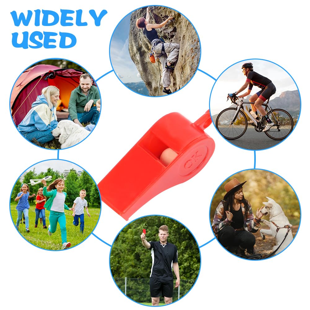 Set 10 Fischietti Sportivi Con Cordino - Per Arbitri, Allenatori E Addestramento - Foto 3