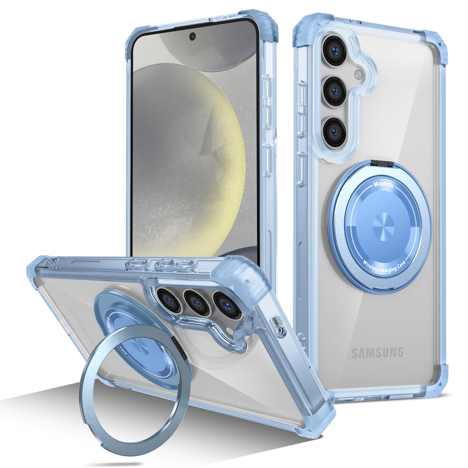 Coque Samsung S24 Plus Golden Shield premium bleu - 8