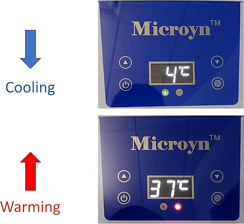 Miniatura 5 de Mini nevera, refrigerador portátil, enfriador, calentador con frente de vidrio y control digital de temperatura, enchufes de coche de 110 V CA y 12