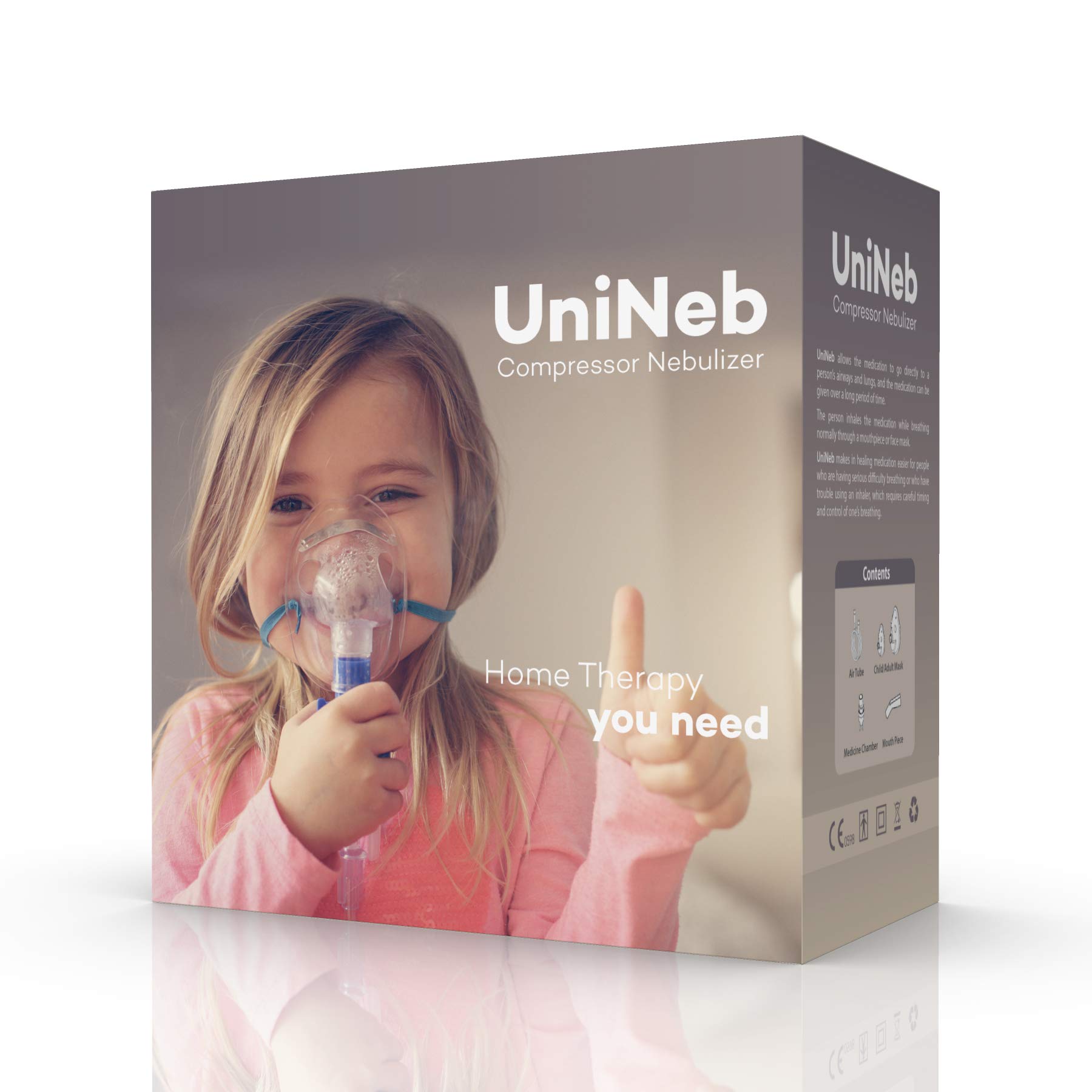 Unilife Compressor Respiratory Therapy Nebulizer (White)