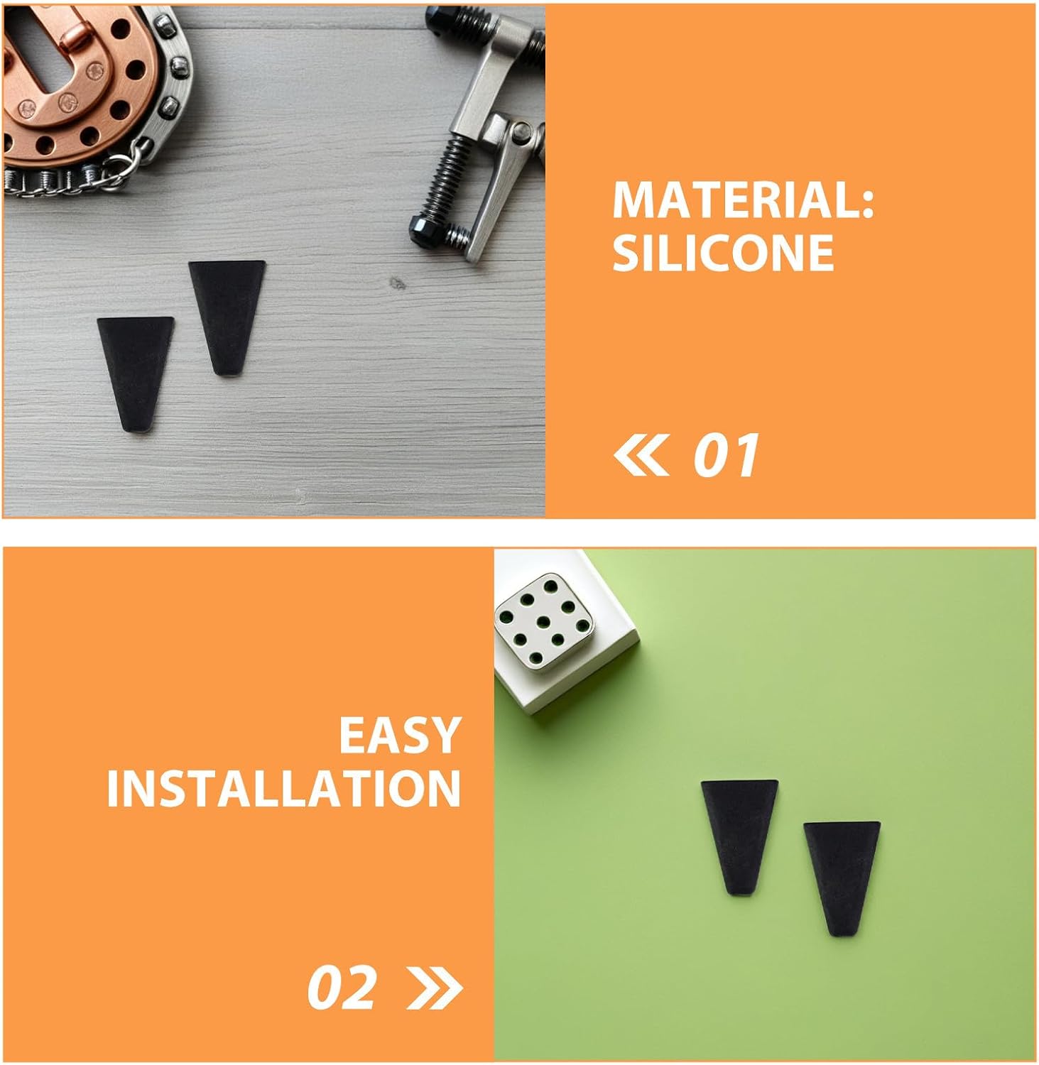 NUOBESTY 16PCS Replacement Rubber Bumpers - Air Fryer Basket Tray Silicone Feet Tips - Protective Accessories for Small Appliances