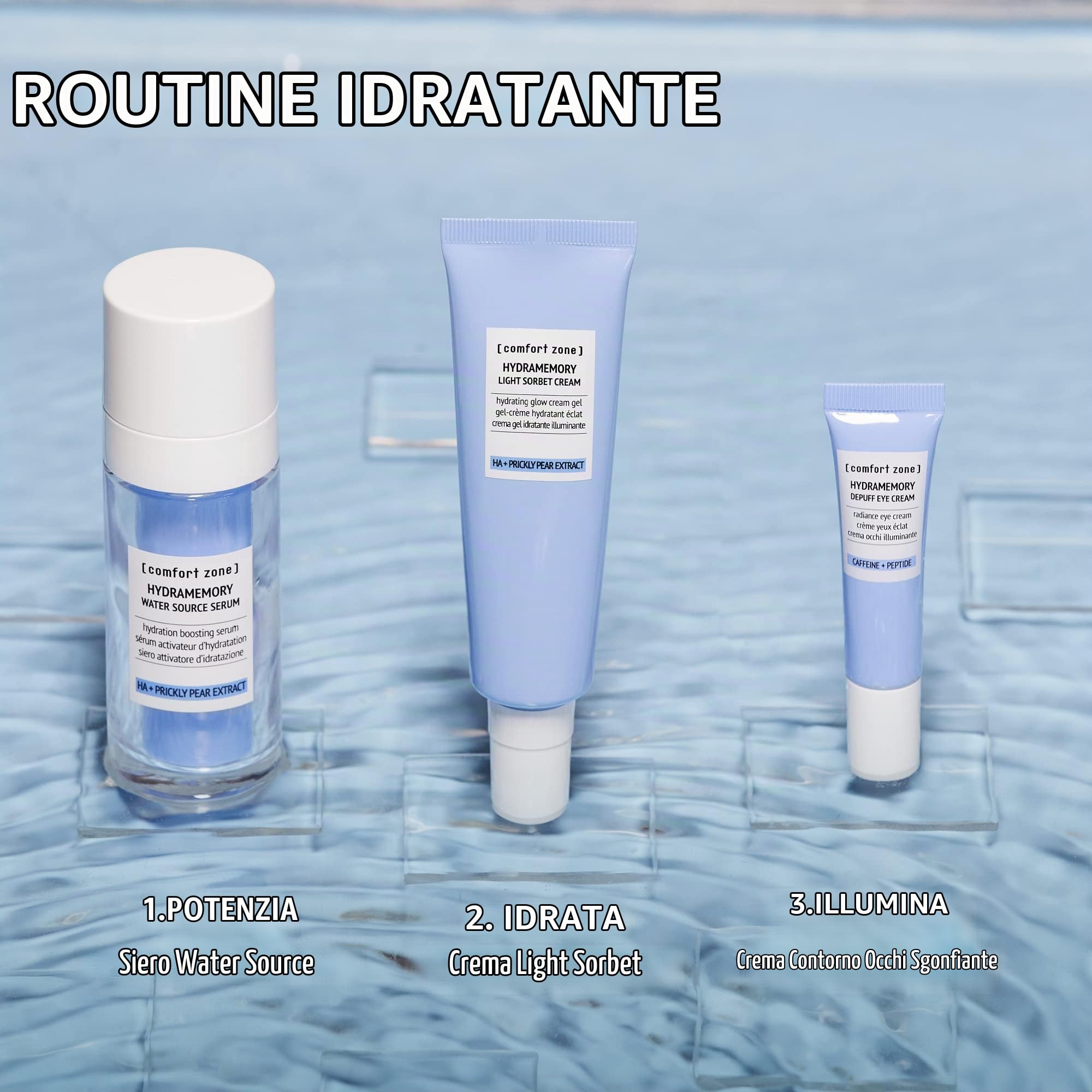 Comfort Zone Hydramemory Light Sorbet Cream 60ml - crema gel idratante illuminan