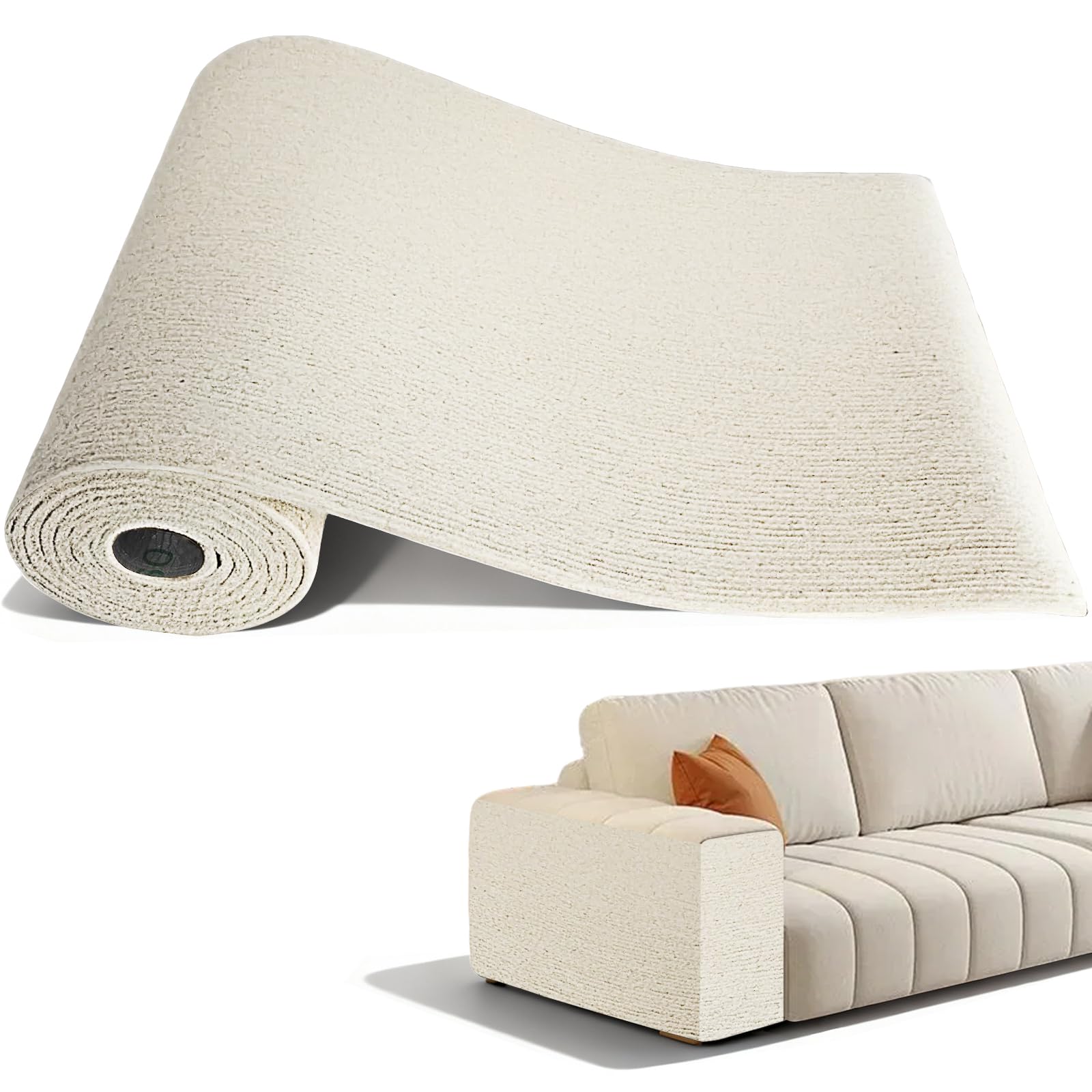 Tapis griffoir pour chat - Protection meubles adhésive beige 200 x 40 cm